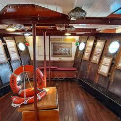 There was a little historic section in the front of the boat.