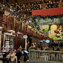 An interior of one of the commercial areas near the port -- pretty fun!