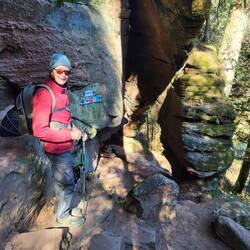 Da geht's durch, Wolli freut sich schon.