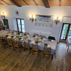 The table is set for supper.