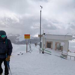 Sprengzentrale der Lawinensprengungen