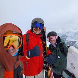 Skigang, leider ohne Karin