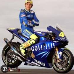 A Young Valentino Rossi on the "GOooo!!!" ;-) Yamaha