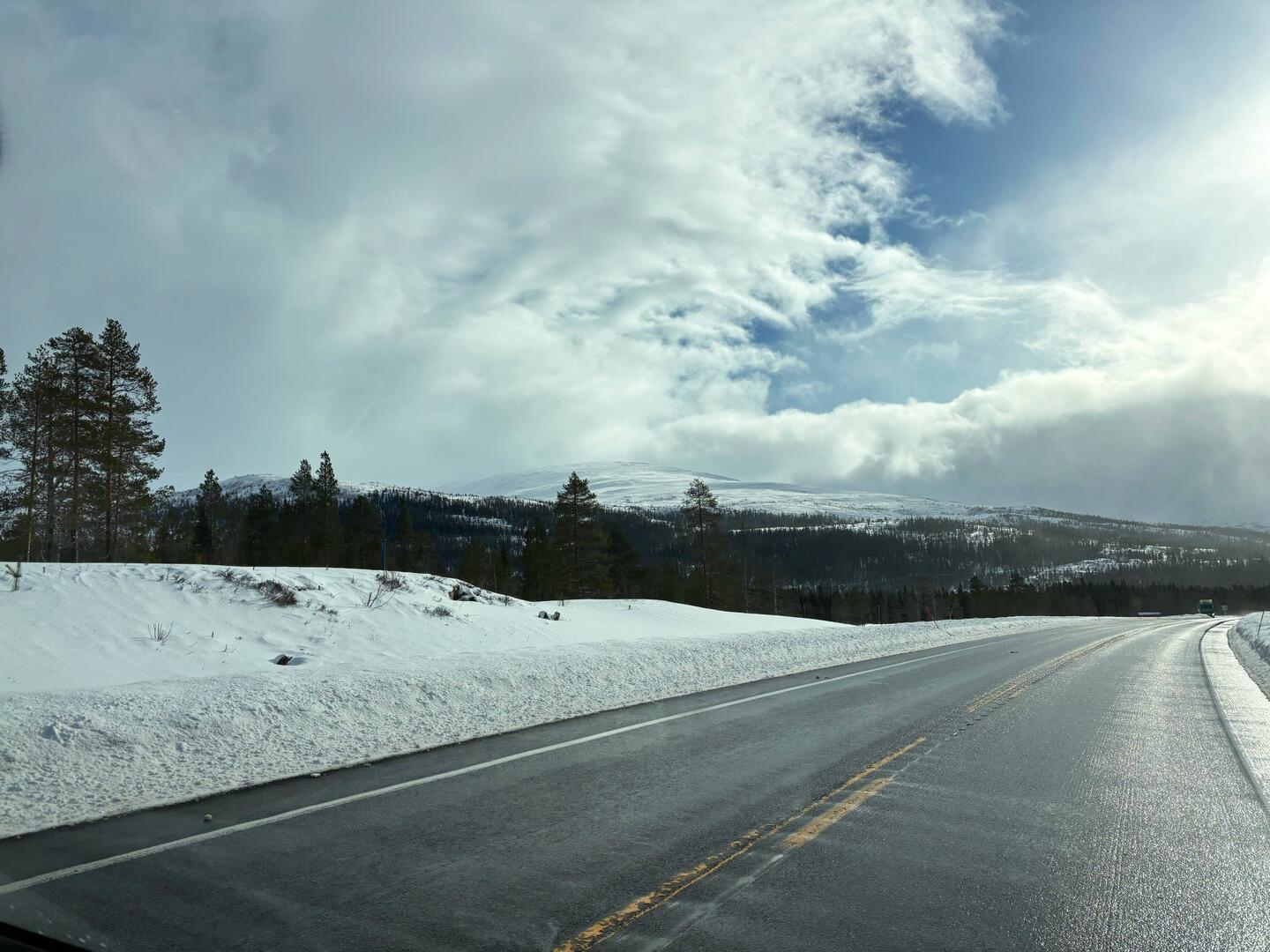 Der Augenblick, als sich die Wolken auftaten