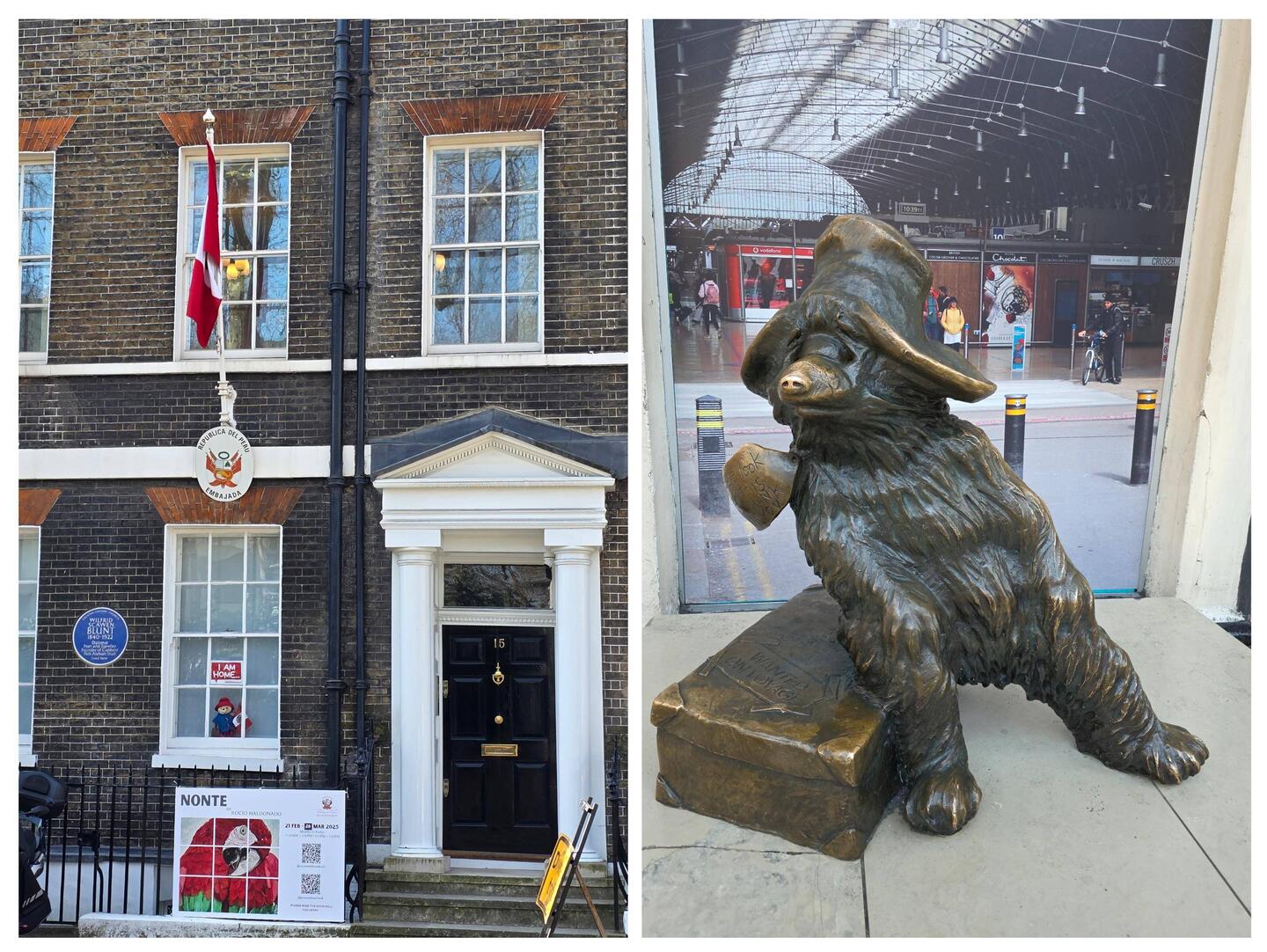 Embassy of Peru - Paddington Bear says "I'm home."