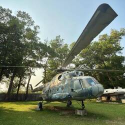 A Soviet Mil Mi-8, long past its final flight.