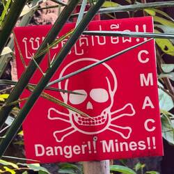 Don't stray off the path.