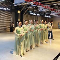 A warm welcome at the Taiwan port of Keelung