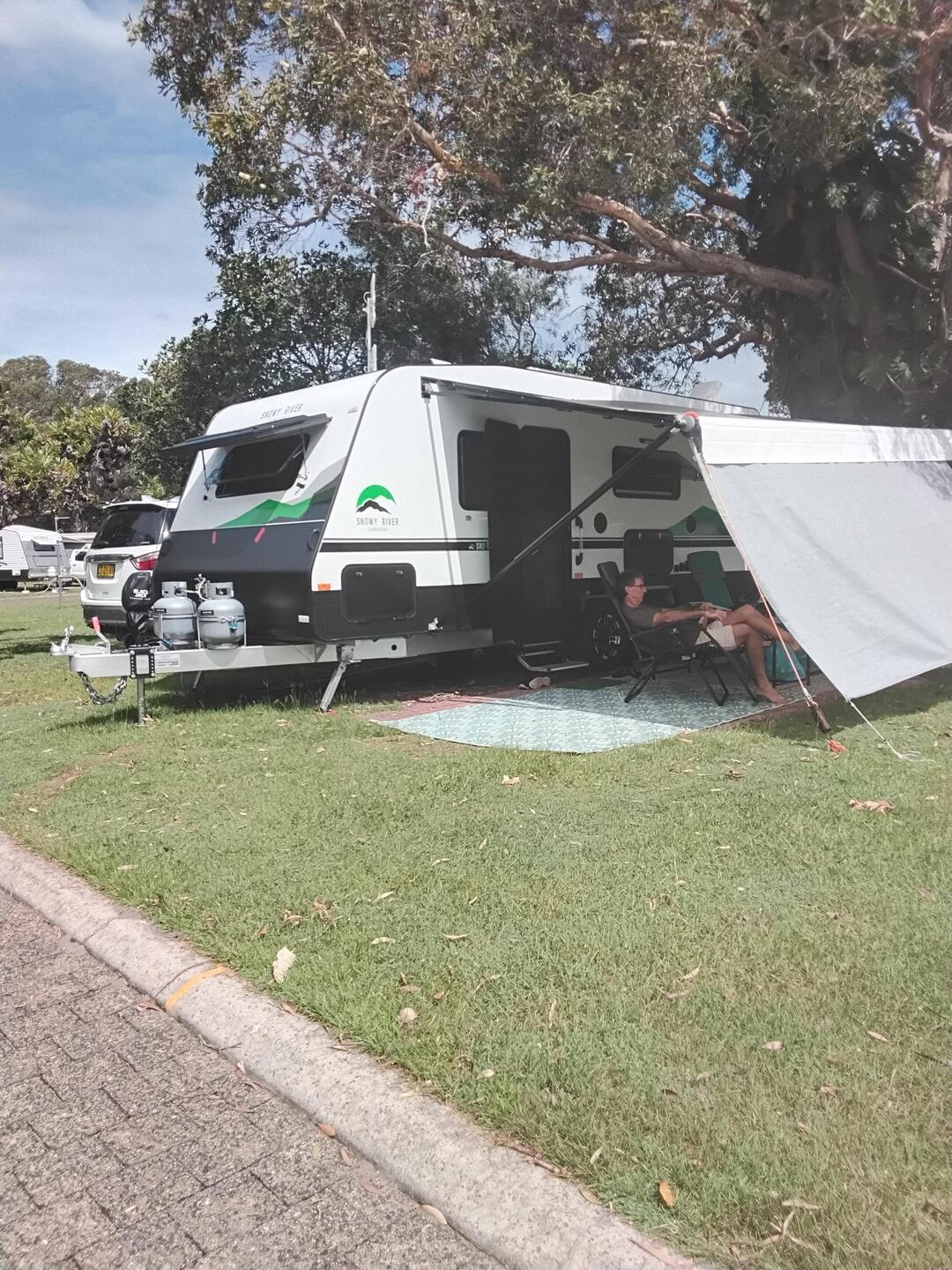 Set up in Pottsville North caravan park