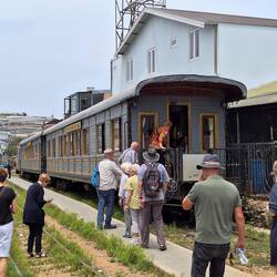Getting on the train