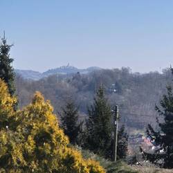 Blick von Orlamünde zur Leuchtenburg in Kahla