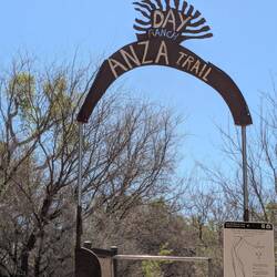 Anza trail sign