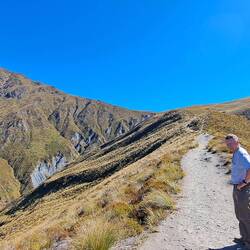 The trail was unsheltered for the entire path.