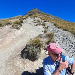 After a little sandwich break, we prepare for the 'unmaintained' remainder of the trail.