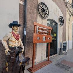 For some reason there's a fair amount of Western themed restaurants here.