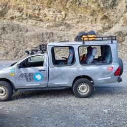 Our ride. A custom Hilux