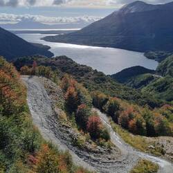 This is the old road. Closed in the 80s. Now a 4wd track