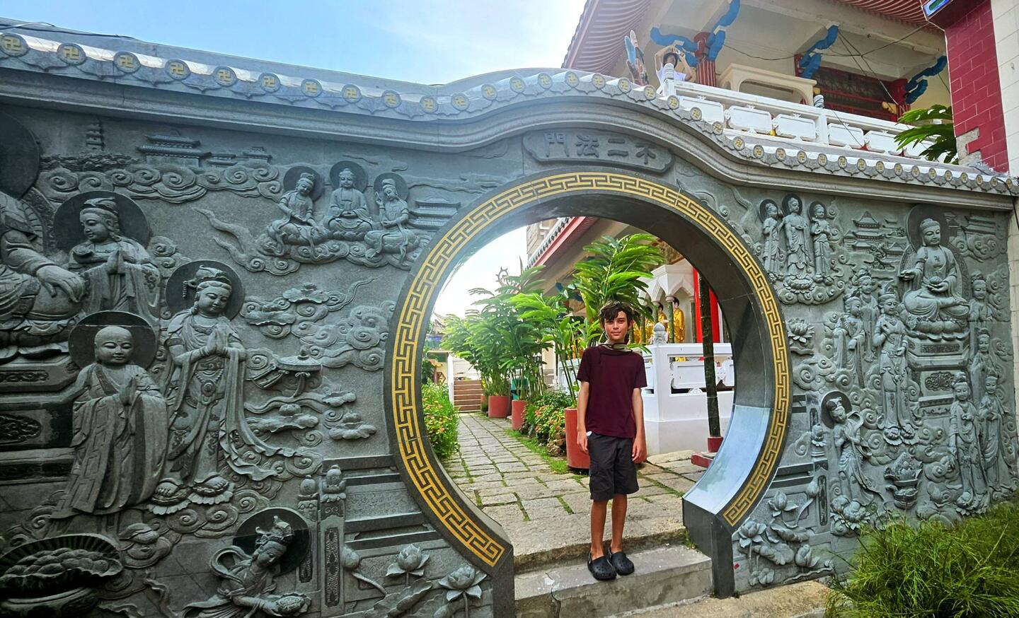 DJ in a "gate of heaven."