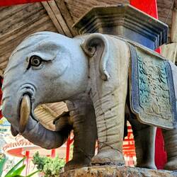 Elephant statue at Kek Sok Li.