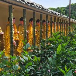 You get some idea of both the amount of statuary and the gardens here.