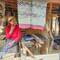 Weavers in Nam Nuon, the village where our boat departed
