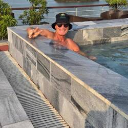 After the kayaking. Well deserved.