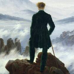 Viandante sul mare di nebbia - Friedrich