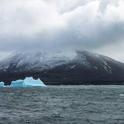 Zavadovski Island is dominated by Mt Curry — South Sandwich Islands.