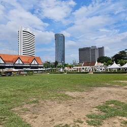 Independence Square, the former British cricket grounds.