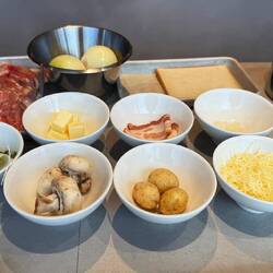 Auch die Zutaten sind vorbereitet