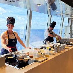 Welch tolle Aussicht in dieser Küche