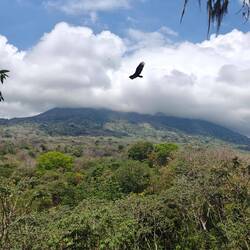 Leider von Wolken bedeckt, als wir oben angekommen waren