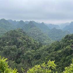 Ausblick im Nationalpark im Zentrum der Insel