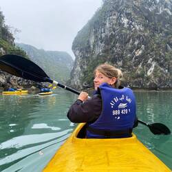 Mit dem Kayak geht es weiter