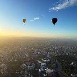 Cricket stadium below on the left