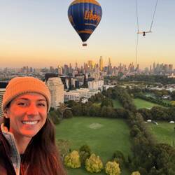 Look at the glow of the propane flame on Chels