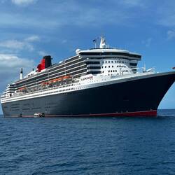 Queen Mary 2, a true ocean liner, so sleek!