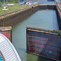 der erste Teil der Schleuse ist geschafft