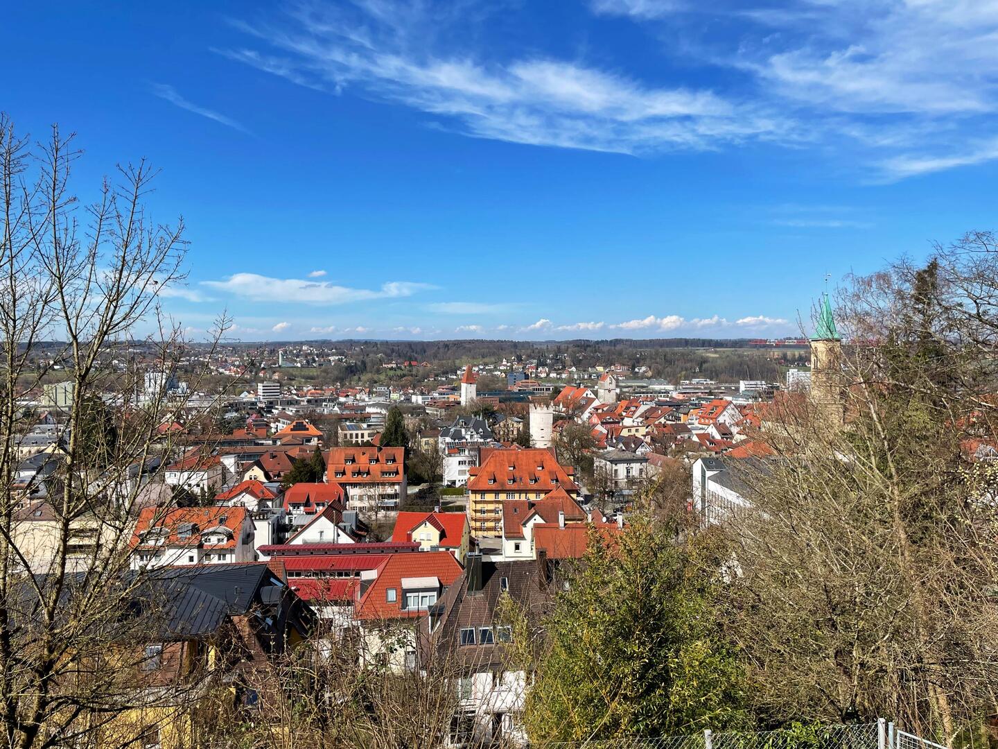 Ausblick über Ravensburg