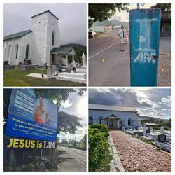 Churches almost every km around the island.
