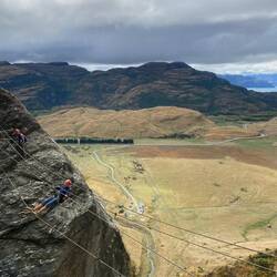 I (jw) eventually let go here w/ my hands; for me this was ridiculously difficult...