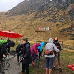It was raining when we got there; not our most enthusiastic start.