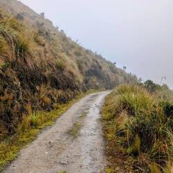 Weg nach oben in die Wolken