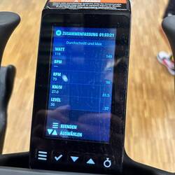 Es waren wirklich lockere Einheiten auf dem Rad im Fitnessstudio