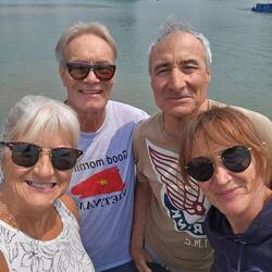 New friends from Italy. Elizabeth and Antonio.