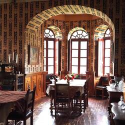 von innen... hier haben wir getafelt.....