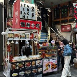 Food stalls everywhere