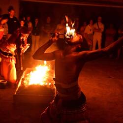 Cultural show in the car park