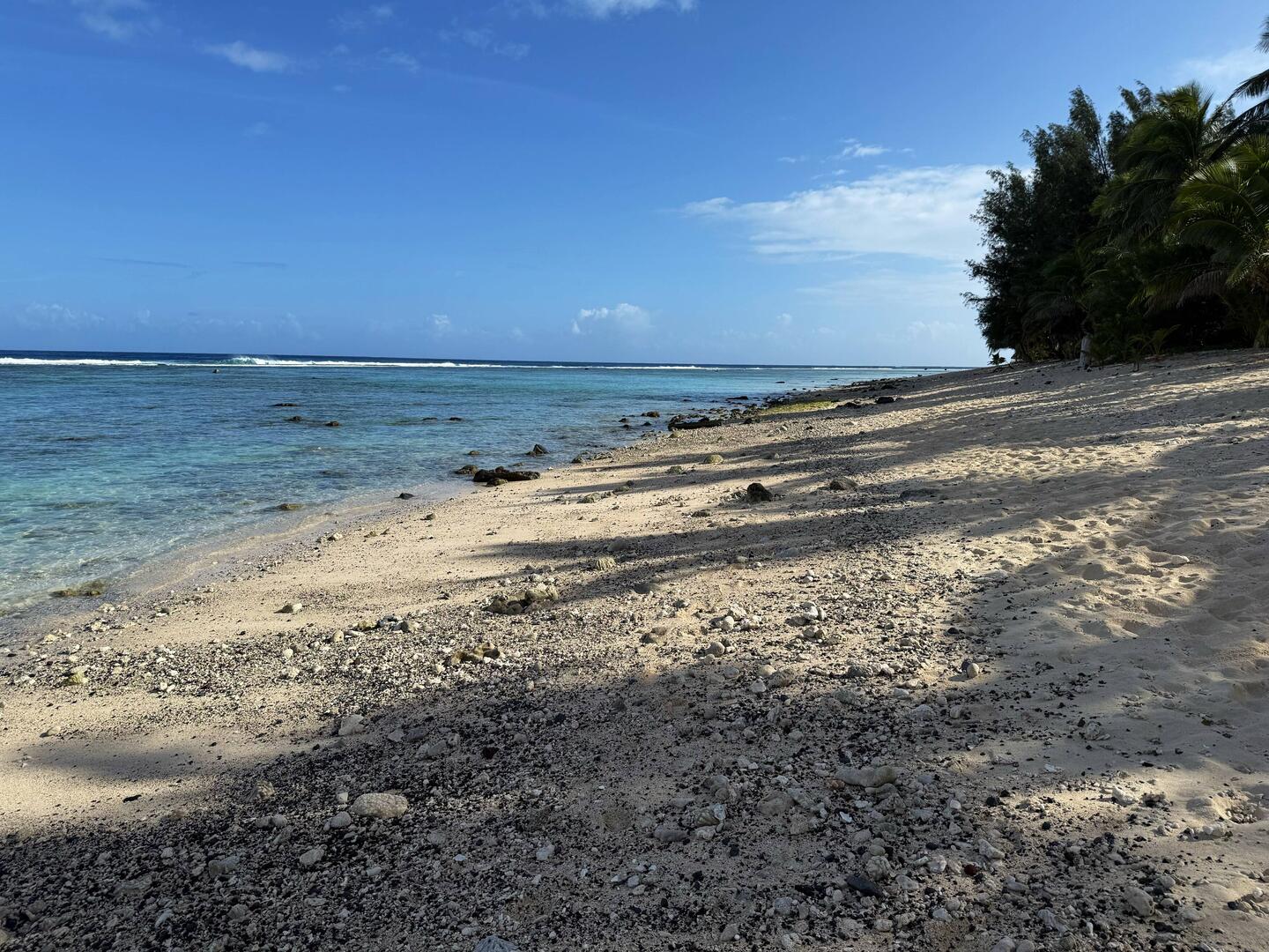 Beach at the back of the resort