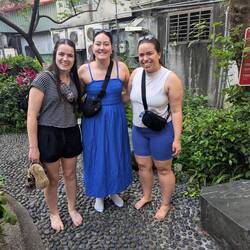 Most parks have rocks to walk on. It supposedly is a form of acupressure therapy.
